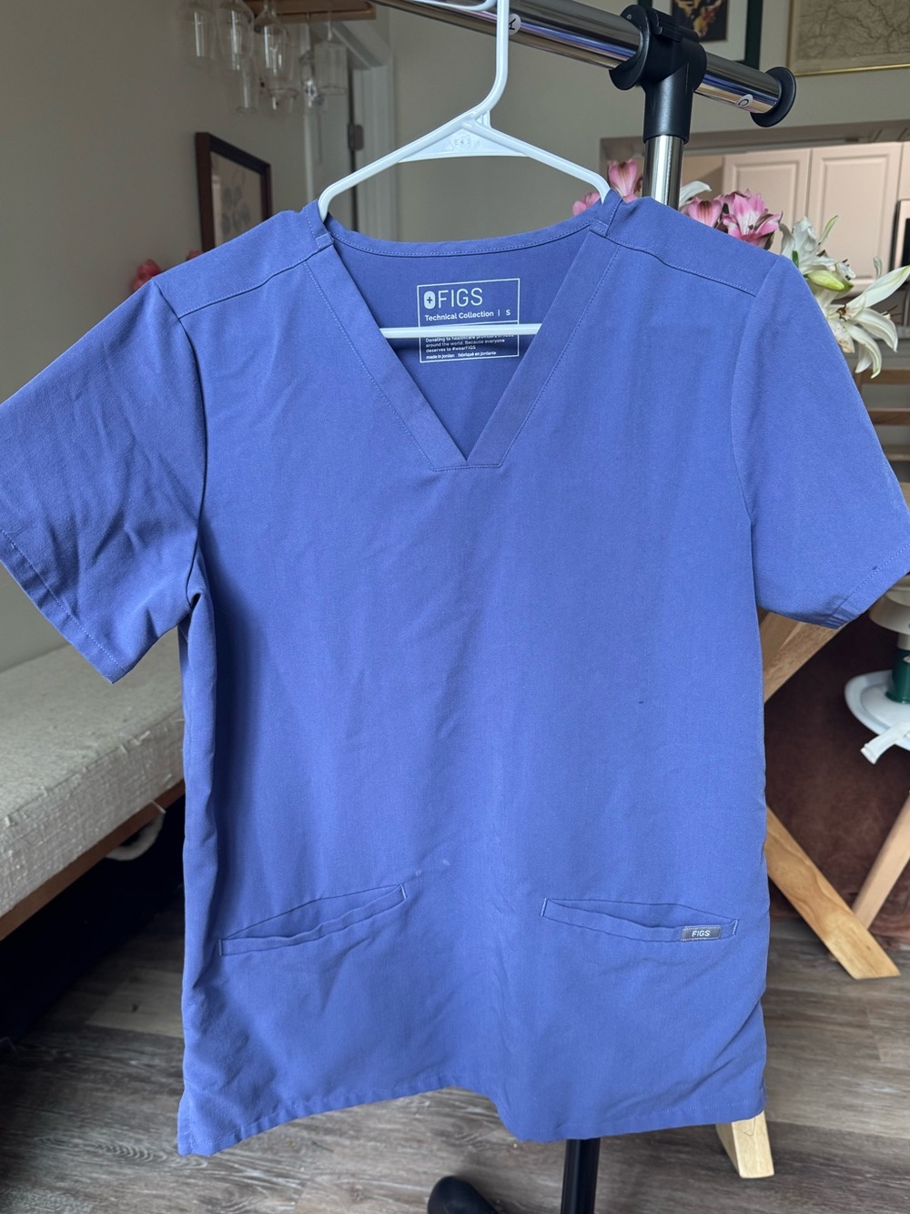 FIGS Purple Scrub Top